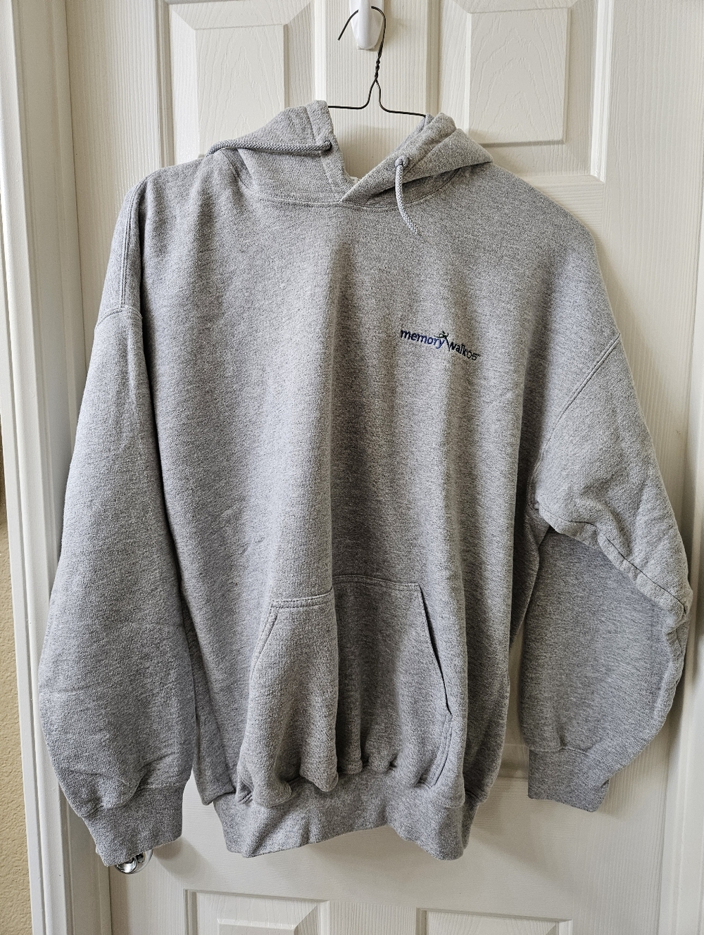 Memory Walk 05 Gray Hooded Sweatshirt for Women Or Men, XL